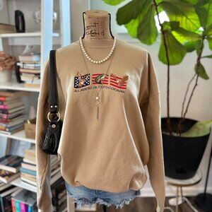 Tan Outdoor Nature Sweatshirt – Vintage-Inspired